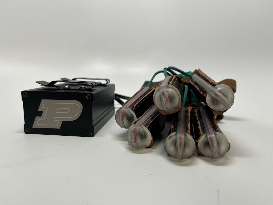 The second iteration of the glove design.