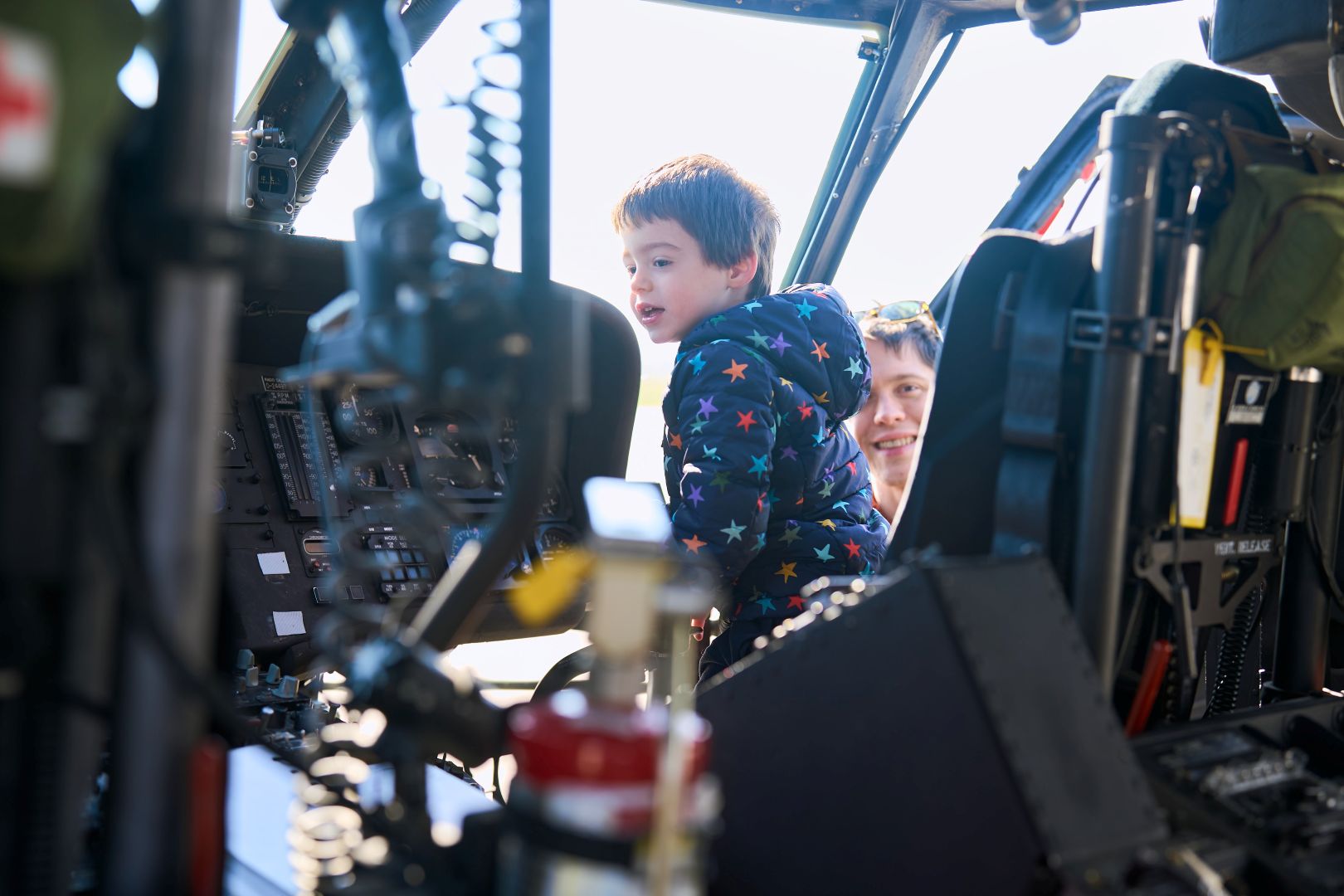 Aviation Day provides opportunities for attendees of all ages to get a first-hand look at the technology driving aviation. (Photo credit: Eason Fan)
