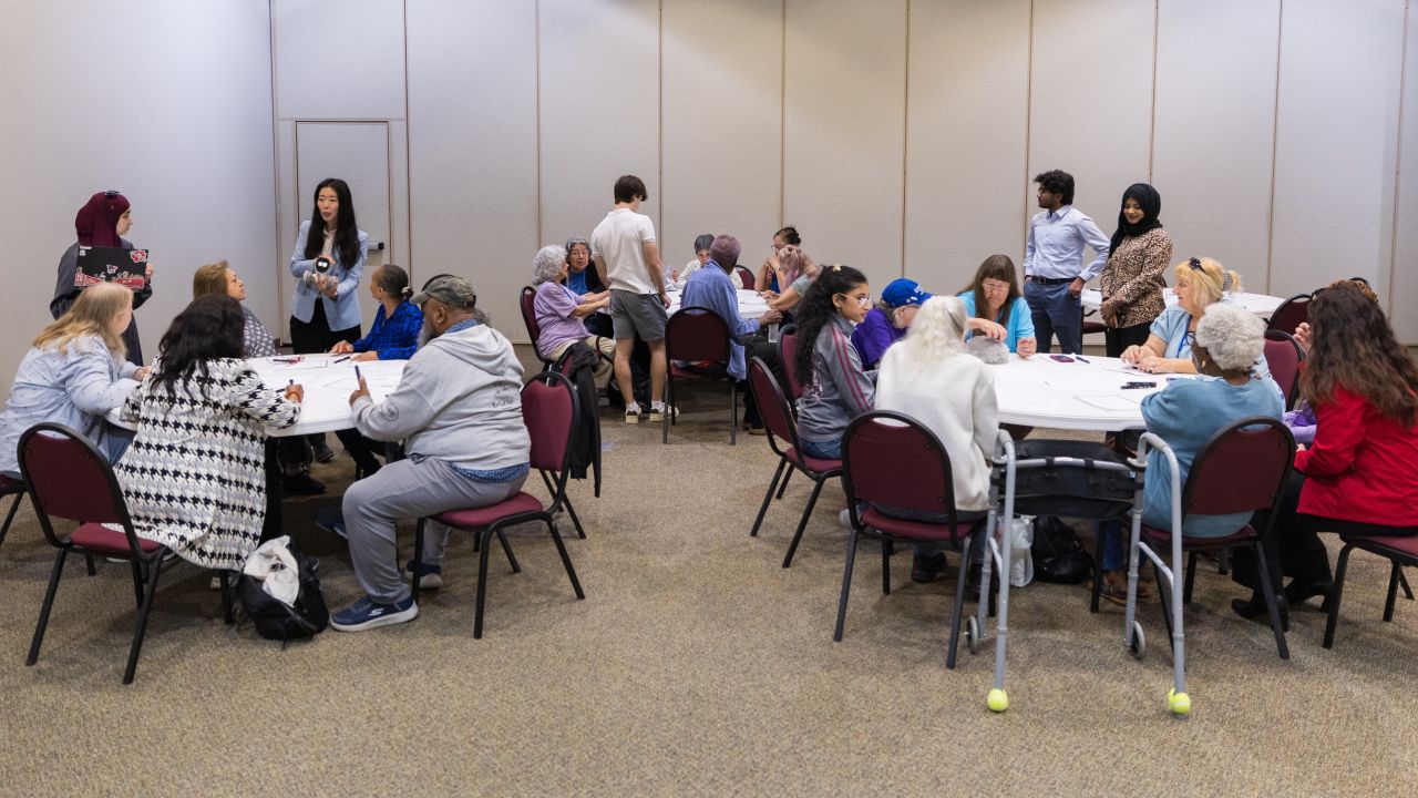 Photo: Anthony Gollab/University of Houston. (ELARA Lab study at Mamie George Community Center)