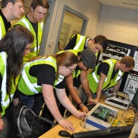 Purdue aviation students collaborate on a compact engine control system with students from the Technical University of Denmark