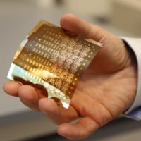 A soft, flexible electrode like this, being developed by Purdue Polytechnic’s Robert Nawrocki and colleagues, could be comfortably placed on (or just beneath) the skin, enabling a treatment called deep nerve stimulation. The technology could potentially provide relief for medical disorders including migraine, rheumatoid arthritis and many gastrointestinal illnesses without the side effects of traditional pharmaceutical treatments.