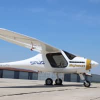 The Pipistrel Sinus aircraft at the Purdue University Airport