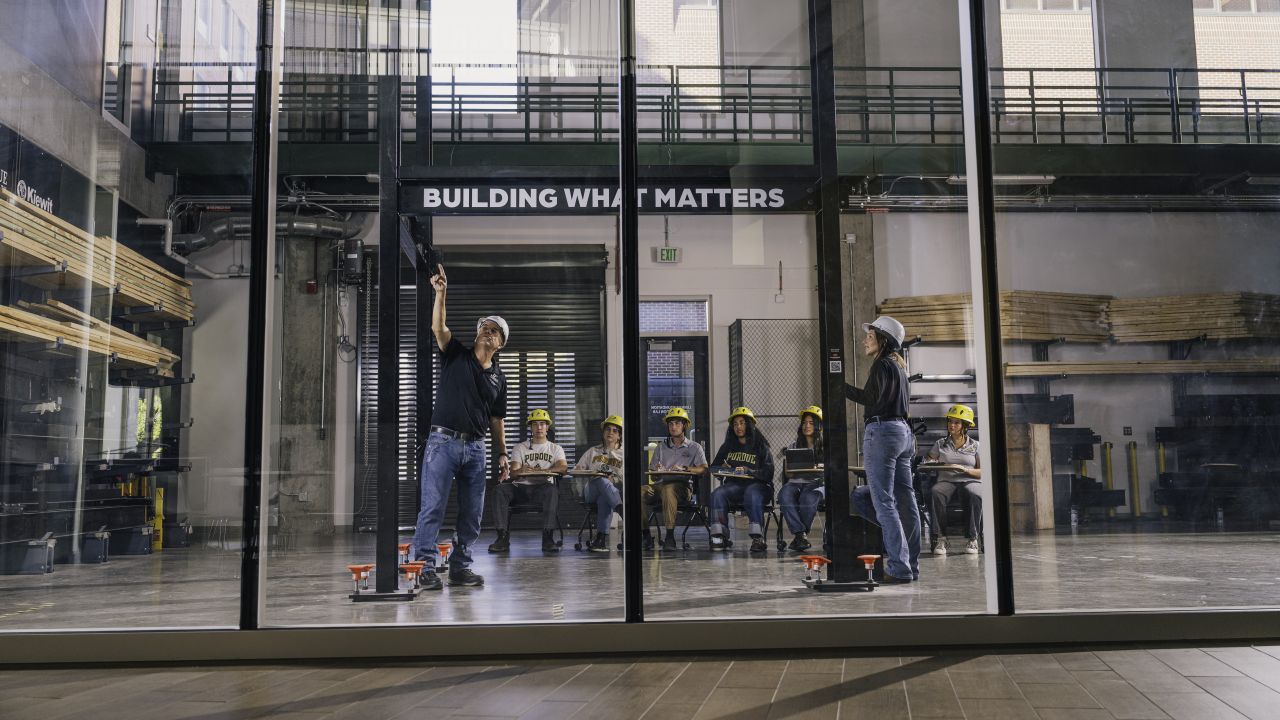 Speakers at the events will connect classroom concepts directly to industry experiences. (Purdue Brand Studio/Becky Robiños)