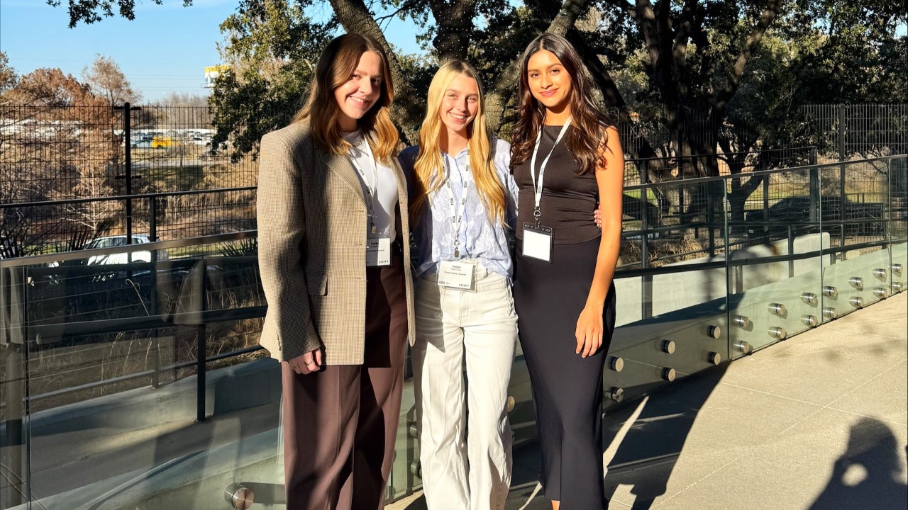 (Left to right) Kaatje, Audrey and Karen in Dallas. (Photo provided)