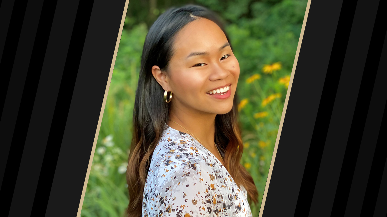 Amy went from small steps to giant leaps with her education at Purdue.