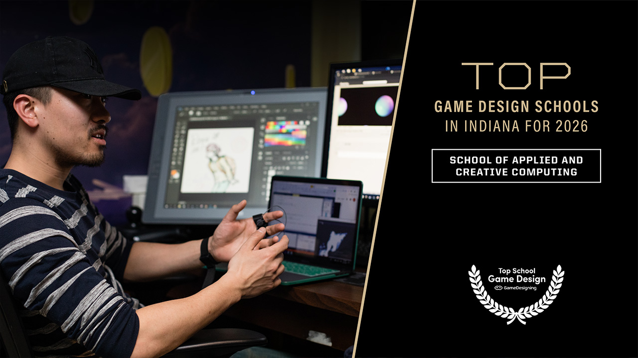 Purdue was named one of Indiana’s top five game design schools for 2026, recognizing its hands-on Game Development major and industry-ready curriculum.