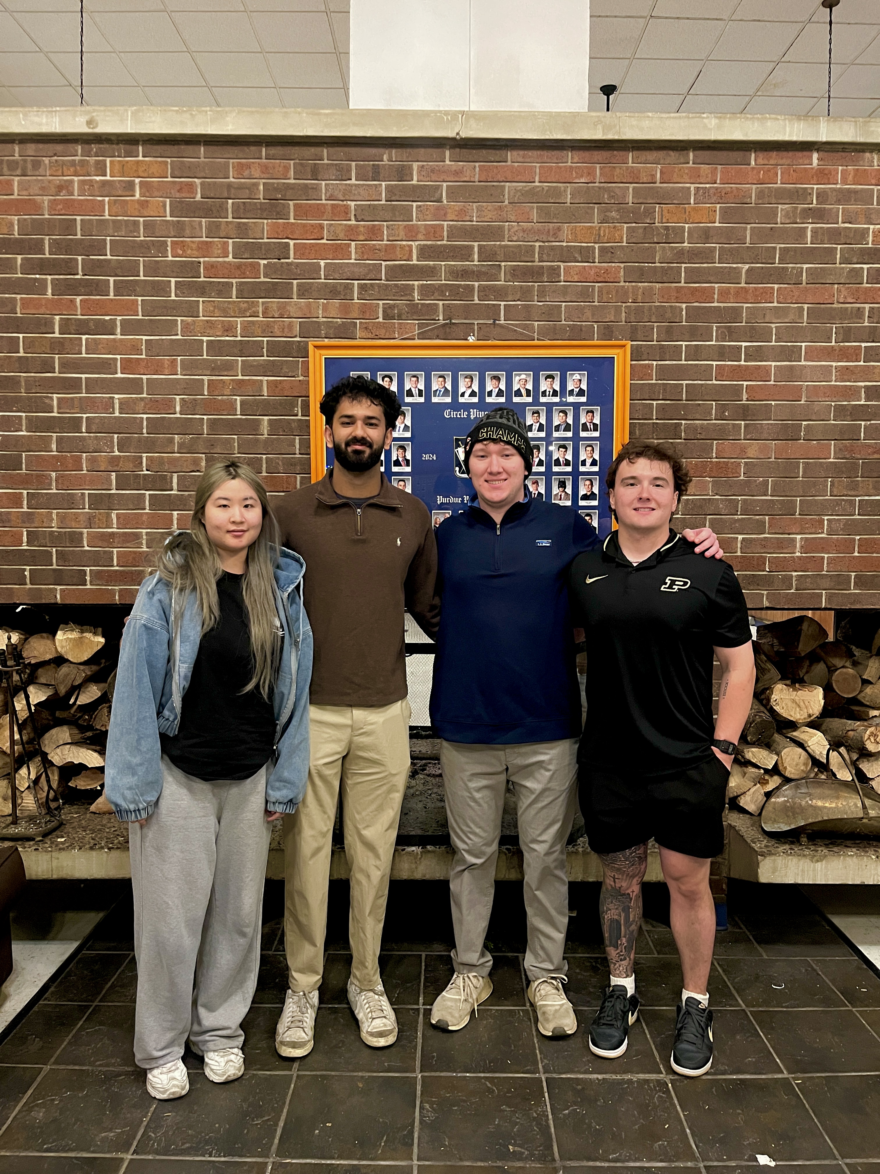 The Team (From the left) Yiming, Nikhil, Pierce, Spencer