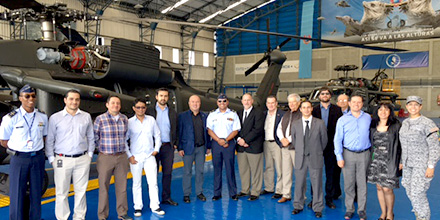 The Aviation Alliance team at the Blackhawk Maintenance Hangar, Rio Negro Air Base.