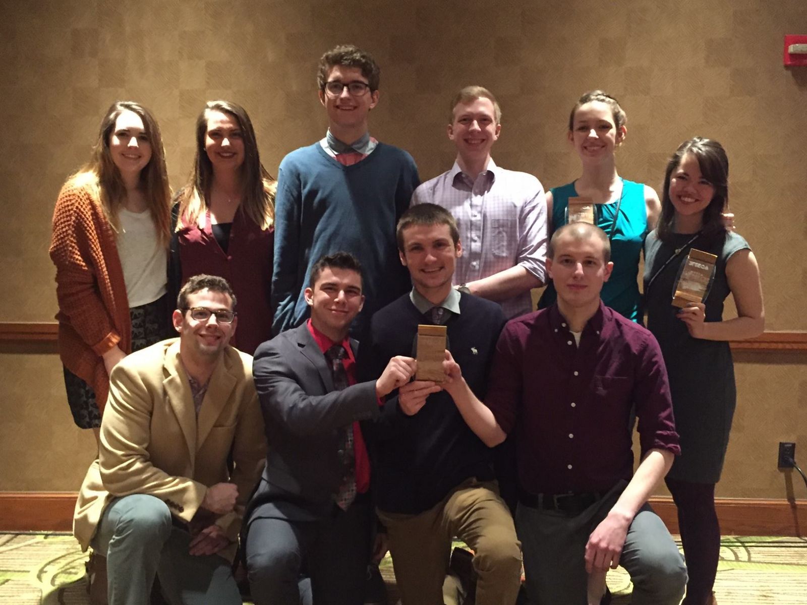 Back Row: Molly Brogan, Alexandria Price, Jackson Orr, Andrew Rusnak, Abby Morehouse, and Emily Yoshikawa. Front Row: William Walls, Logan Staples, Mike Croly, and Nate Cool.