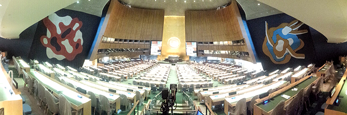 UN General Assembly panorama photo