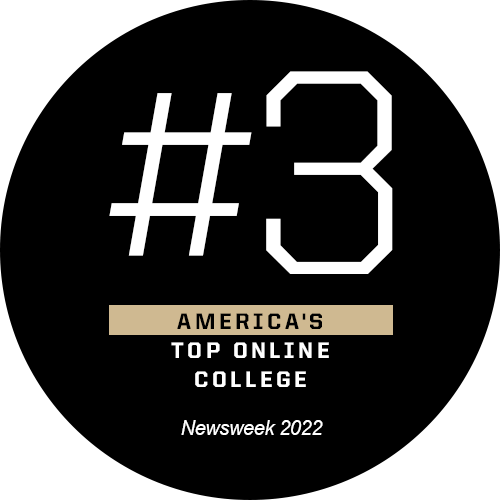 Purdue is ranked #3 in Top Online Colleges by Newsweek.