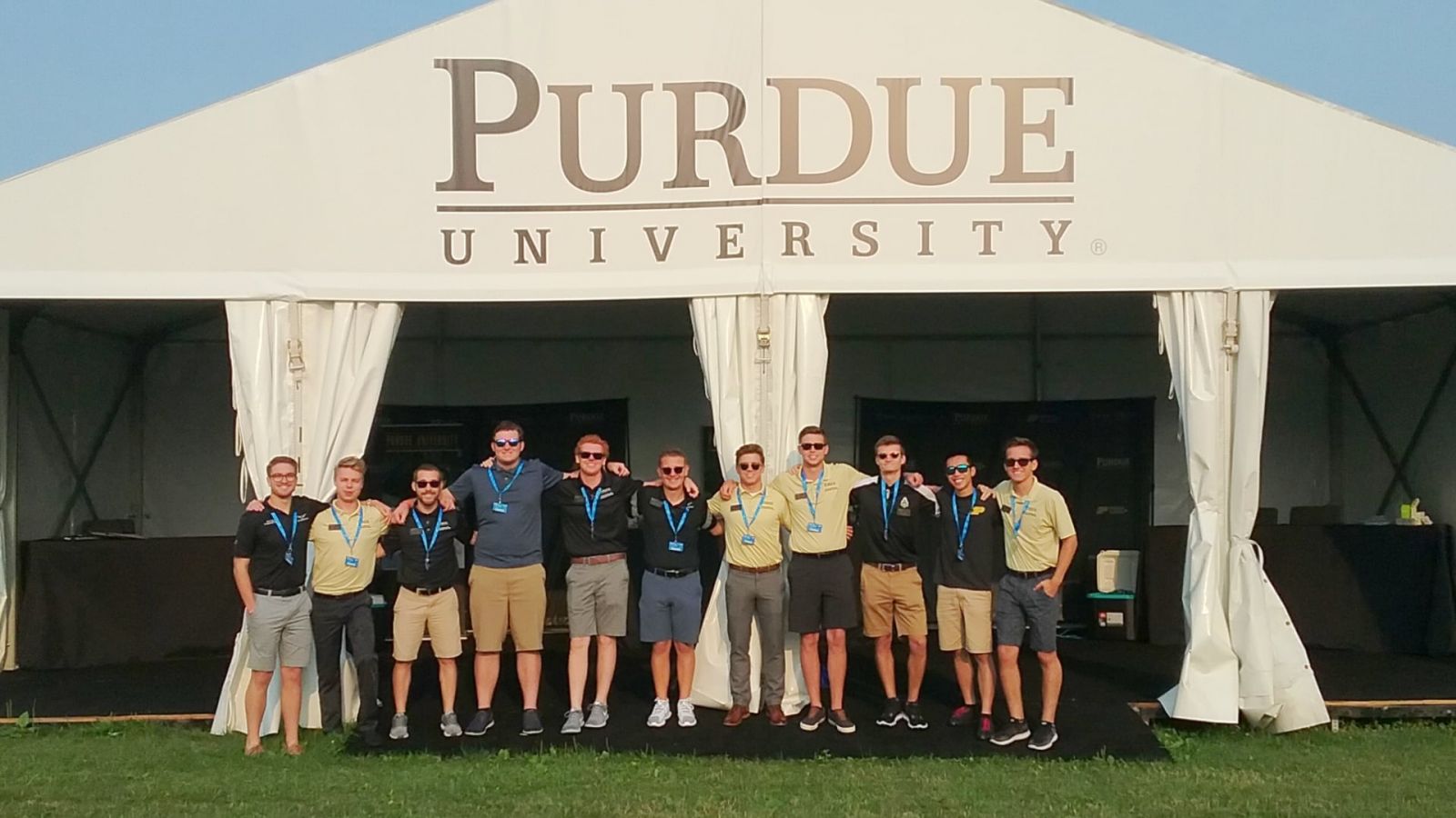 The School of Aviation and Transportation Technology's Aviation Ambassadors attended the EAA AirVenture Oshkosh in July 2018