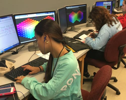 Students at the 2016 Cybersecurity Camp