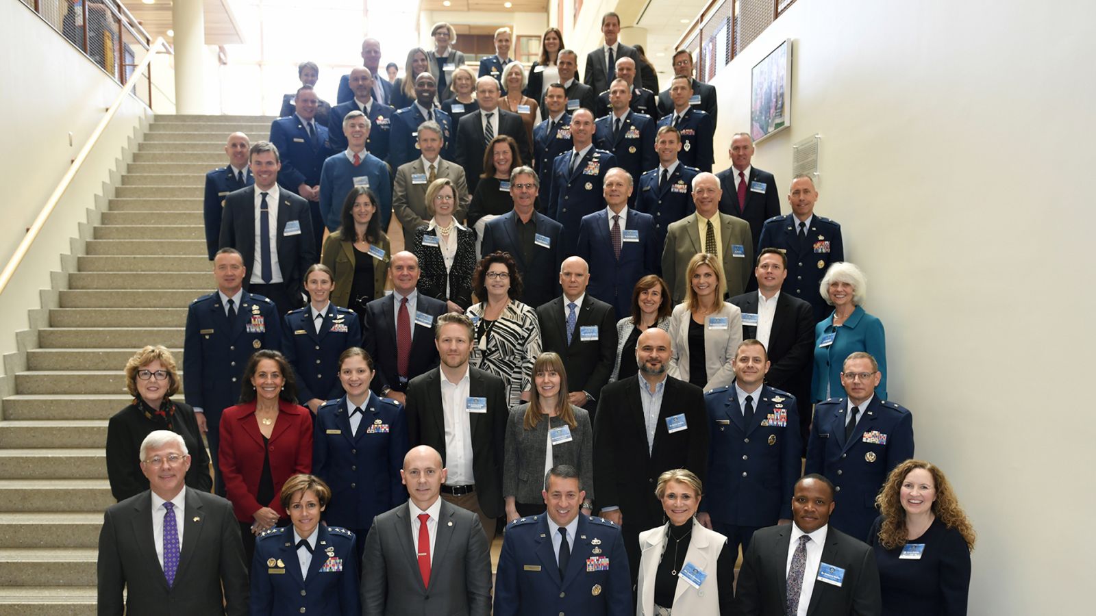 Mesut Akdere (second row from bottom, third from right) with other participants at the National Security Scholars Conference