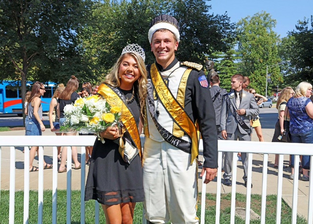Olivia Schindler, 2017 Homecoming Queen, and Robert Steele, 2017 Homecoming King