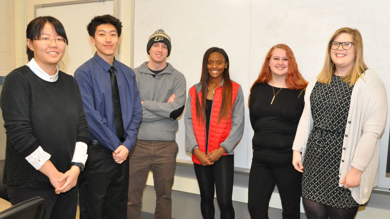 The team comprised of Yubing Han, Kevin Chen, Logan Leiter, Sekayi Bracey, Marisa McMindes and Sarah Richards created a music video they hope inspires girls to have an interest in STEM careers.