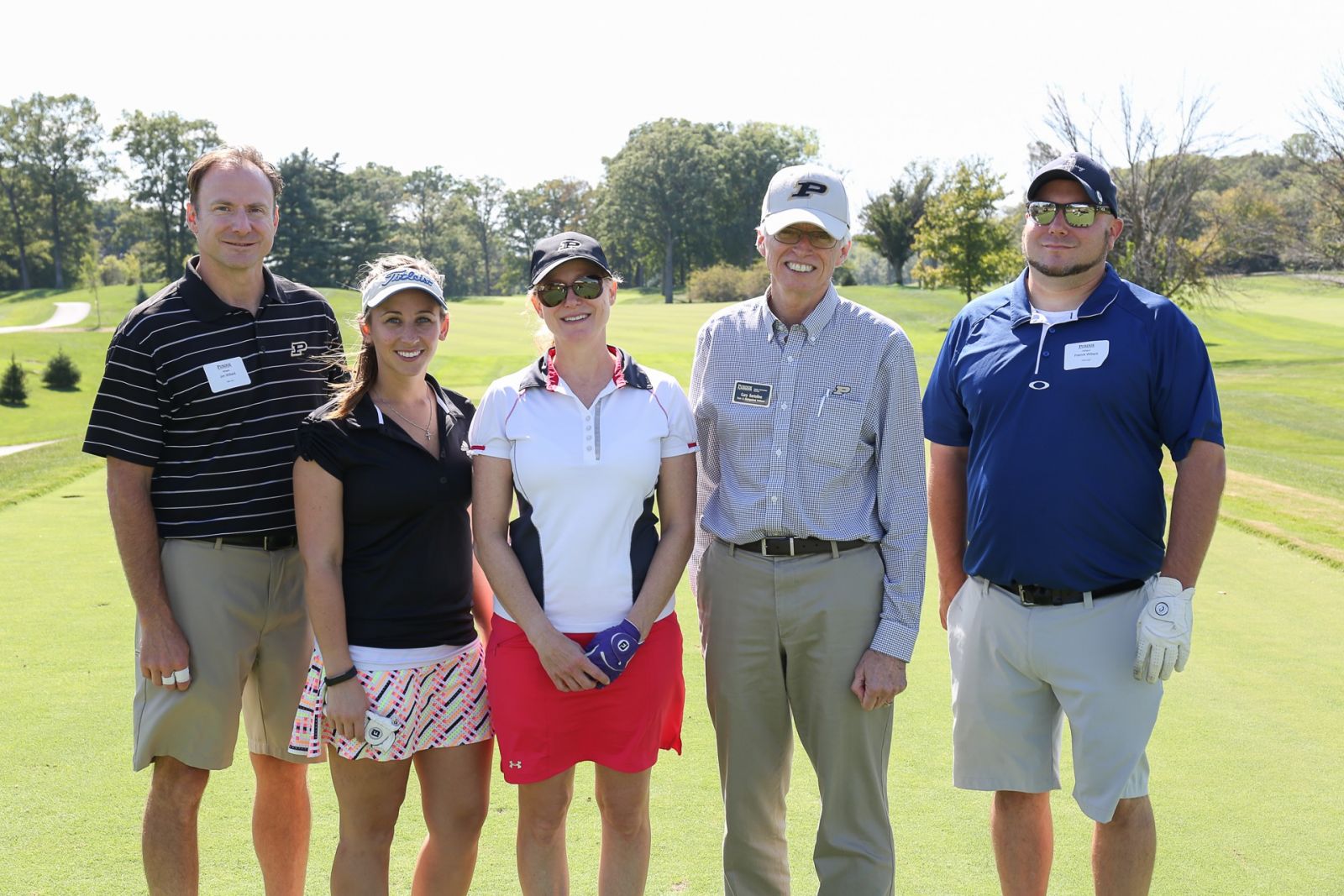 One of the teams at the 2017 Tech Pride Golf Scramble, with Gary Bertoline (second from right)