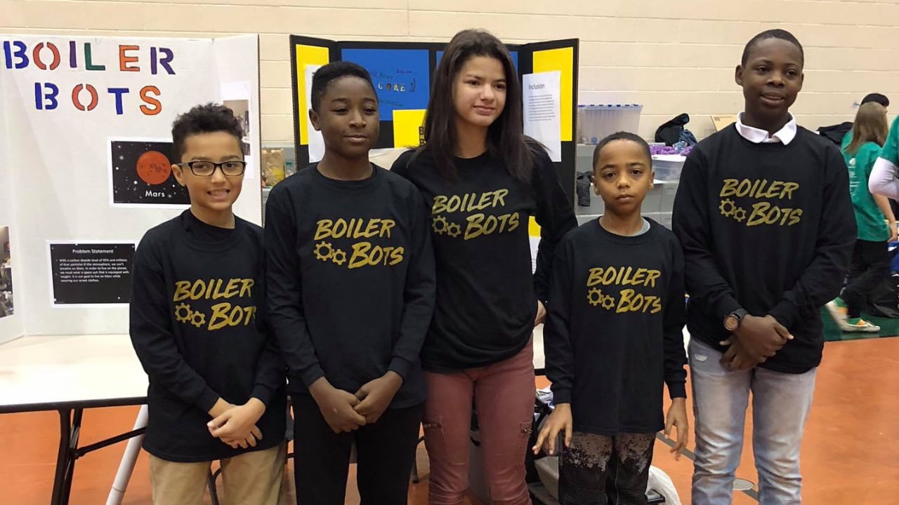 The Anderson Trustees Youth Center BoilerBots robotics team