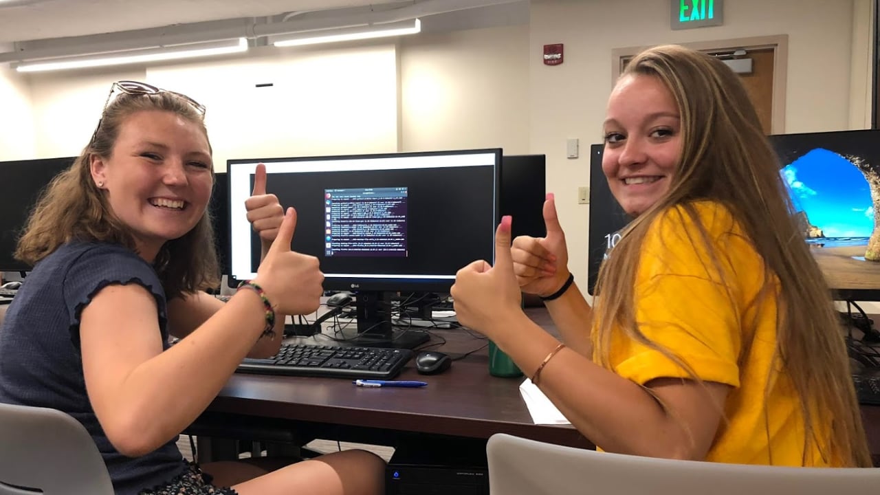 High school students participate in the 2018 Cybersecurity Camp