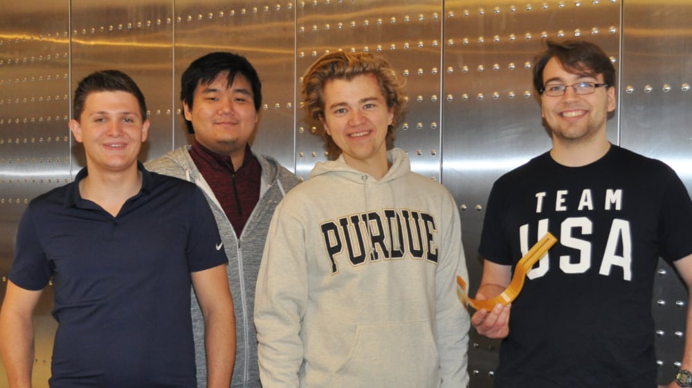 Robert Meya, Eric Shim, Nathan Quast & Liam Quinn were team "Bow Wow Wow!"