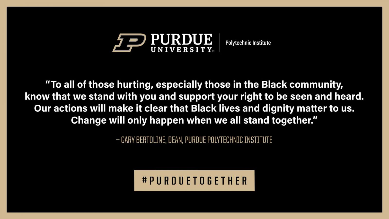 #PurdueTogether