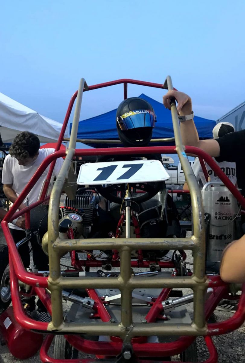 The Honors College Racing Crew's car for Purdue Grand Prix