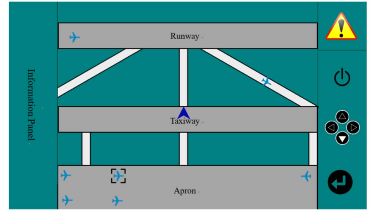 Concept of ASDE-X Digital Display in Airport Vehicles