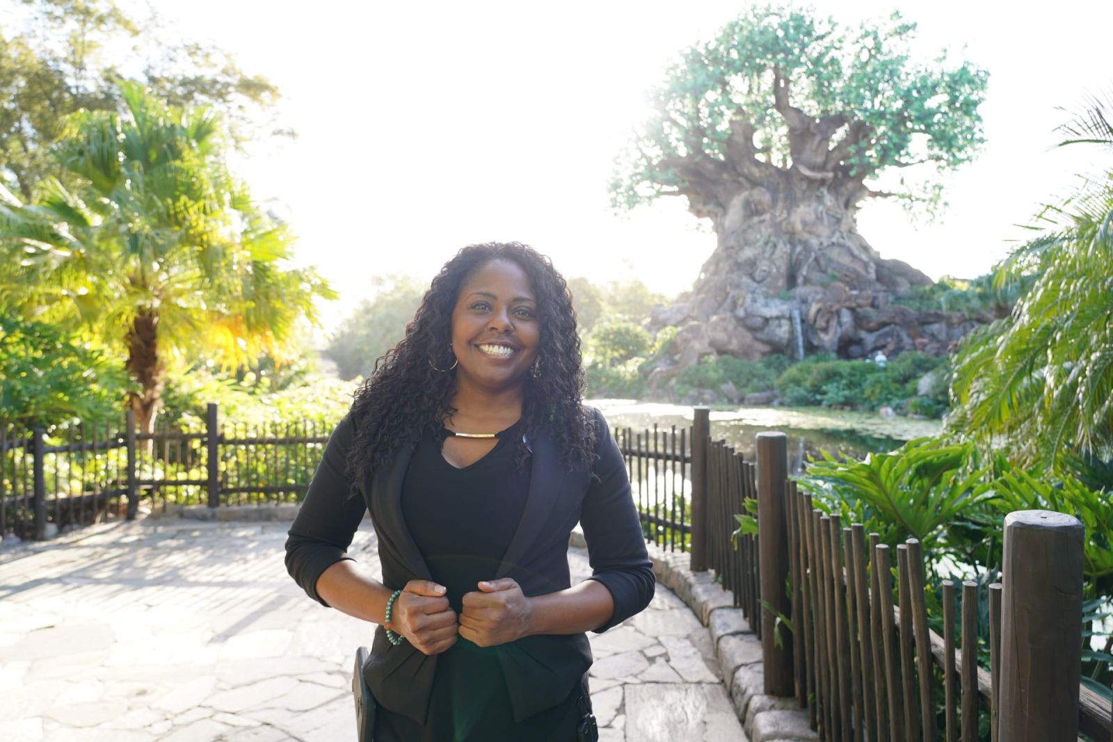At Disney's Animal Kingdom, Angel Price is responsible for keeping the attractions running smoothly. (Purdue University photo/Jared Pike) (To download, see Media Kit Resources below.)