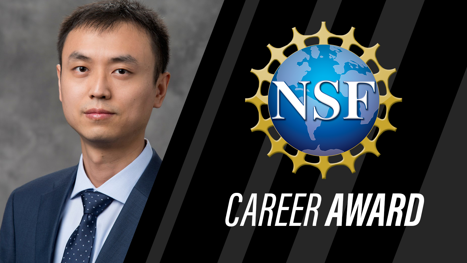 Wenhai Sun became a faculty member in Purdue Polytechnic's Department of Computer and Information Technology in 2019. (Courtesy: NSF logo)