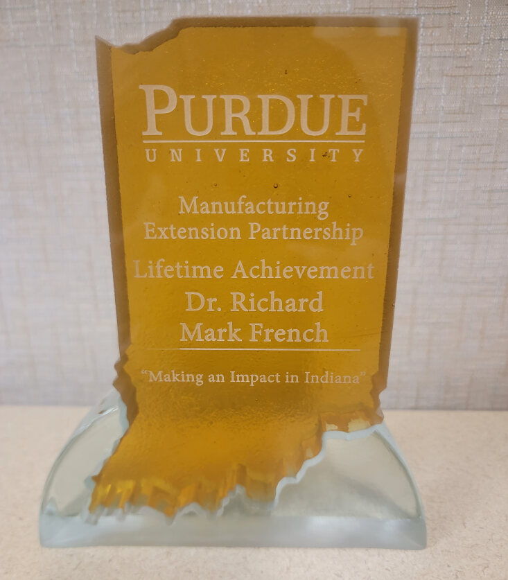 French's award from Purdue MEP. (Photo provided)