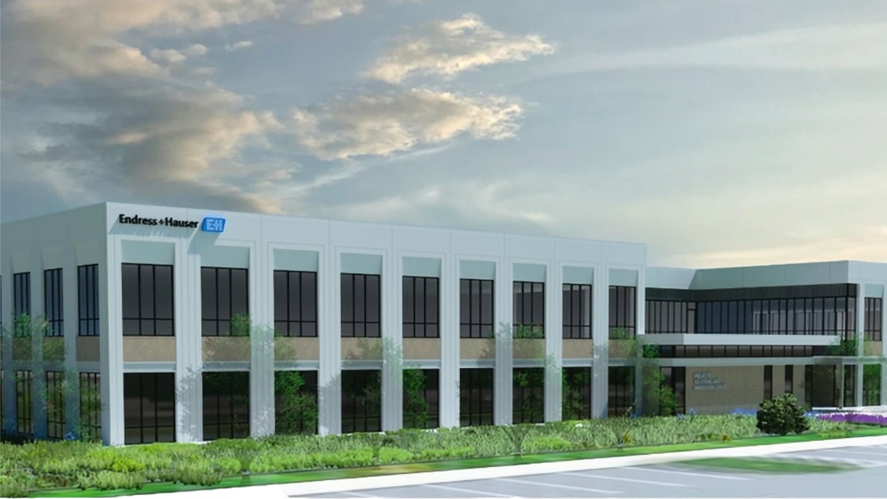 The new Endress+Hauser facility in Greenwood, Ind. (Image provided)