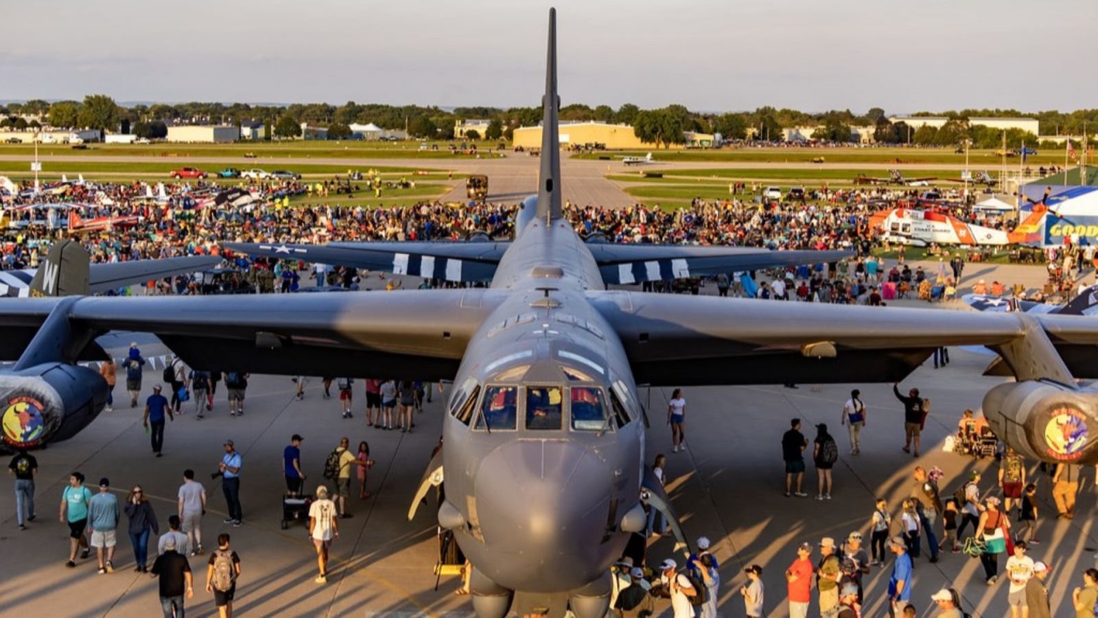 Attendees gather at AirVenture 2024. (Photo credit: Andrew Zaback)