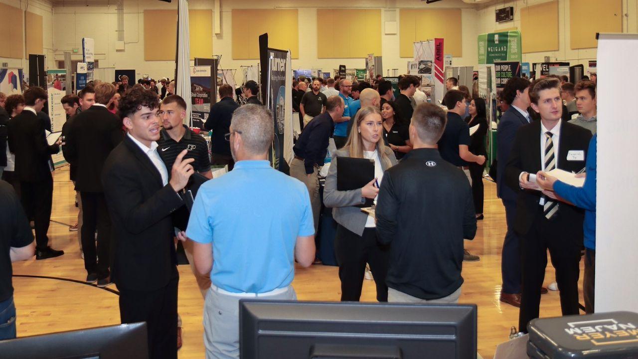 BSC students got to interact with a whopping 248 companies at their career fair. (Purdue University photo/John O'Malley)