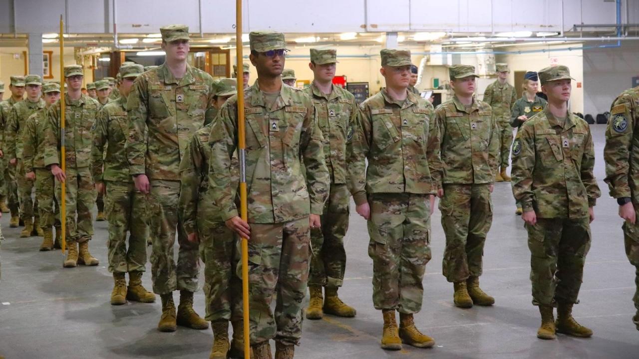 Cadets from Purdue's Air Force branch of the Reserve Officer Training Corps. (Photo provided/Air Force Detachment 220)
