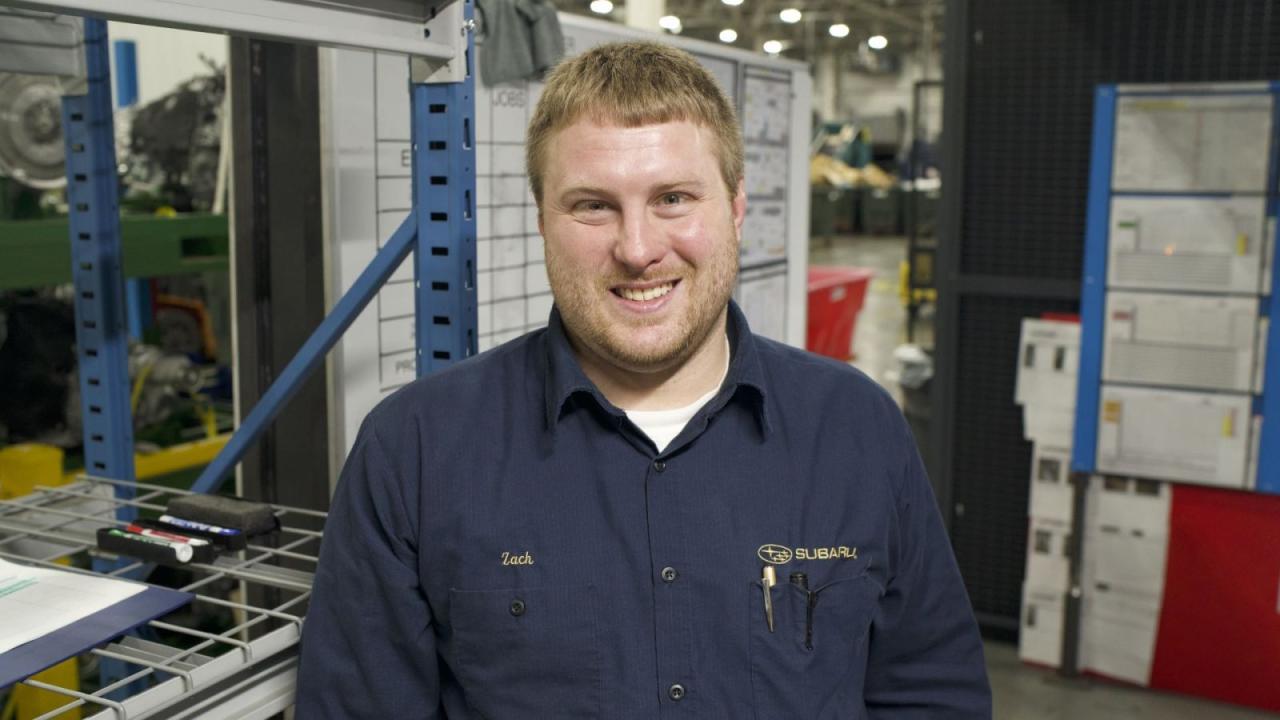 Zach Arman at Subaru of Indiana Automotive, Inc. (Photo provided/SIA)