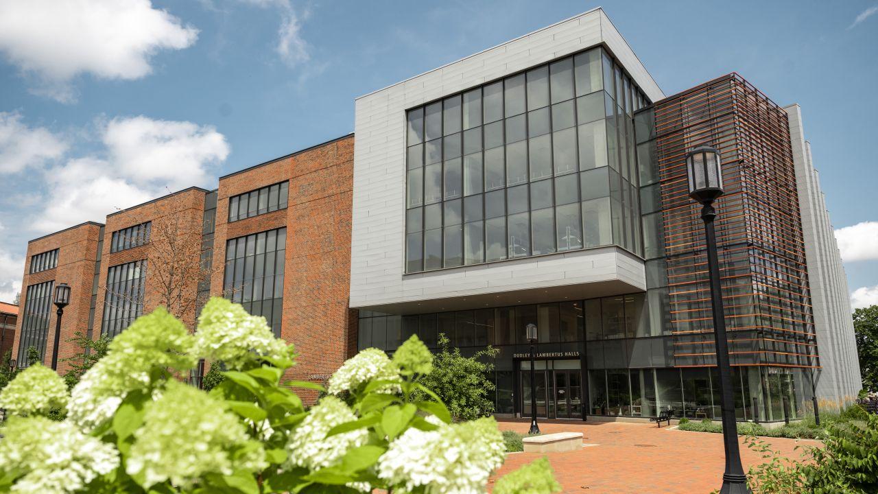 Pictured: Dudley and Lambertus Halls, which house the BSC's main labs. (Purdue University photo/Kelsey Lefever)