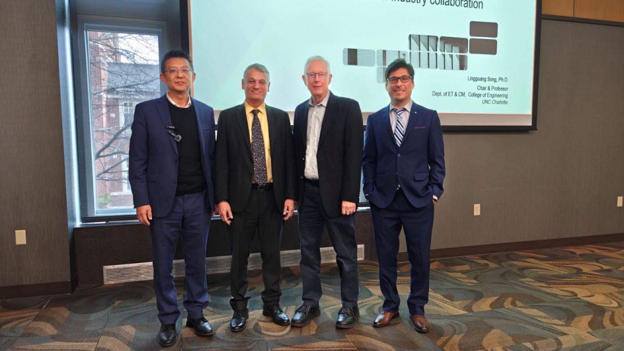 On December 10, Purdue Polytechnic had the honor of hosting Dr. Lingguang Song, chair and professor at UNC Charlotte, for a compelling installment of the Dean's Lecture Series.