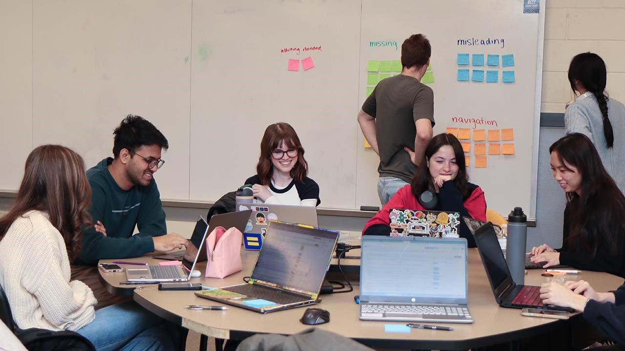 By engaging directly with clients over multiple semesters, students in the Experience Studio demonstrate competency in current industry skills while executing real project milestones. (Purdue University photo/John O'Malley)