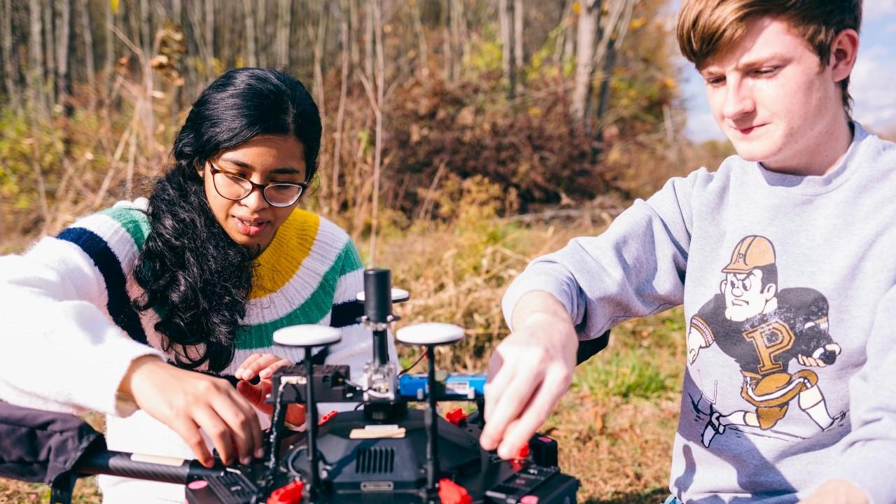 Purdue Polytechnic's new partnership with the FAA recognizes the UAS major as being in line with federal standards, advancing a program that makes "ready to lead" graduates. (Purdue University photo)