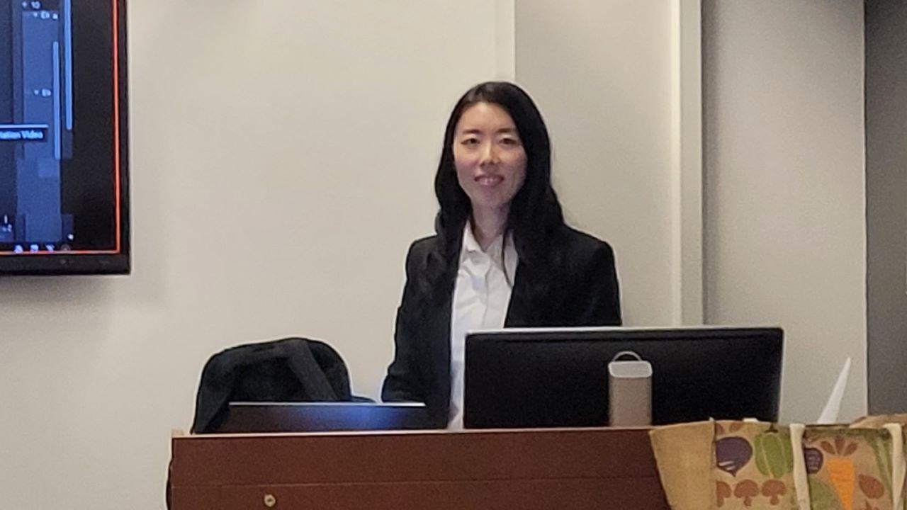 Park giving a presentation. (Photo provided)