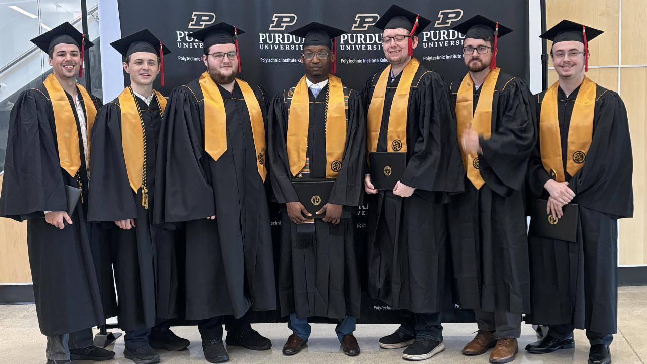 Graduates earned degrees across a wide range of fields, from cybersecurity to engineering technology and beyond. (Photo provided: Purdue Polytechnic in Kokomo)
