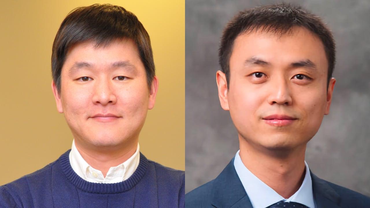 Byung-Cheol “B.C.” Min and Wenhai Sun, left to right.