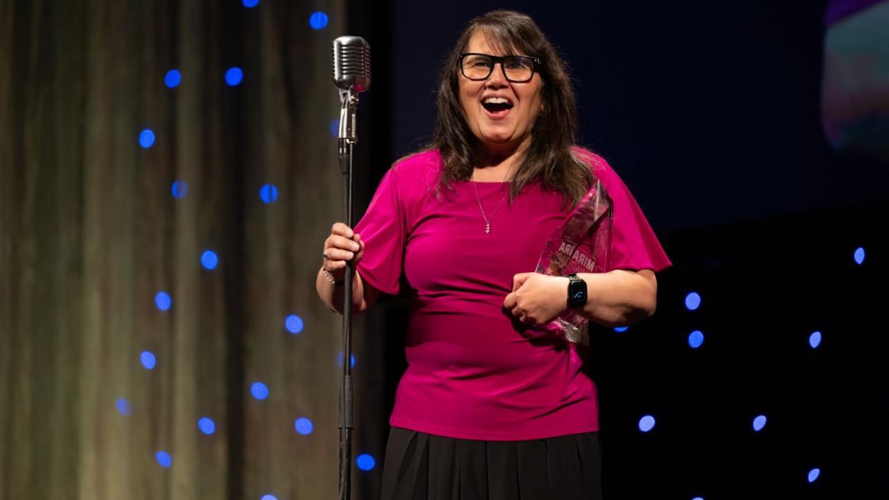 Antonia Munguia received the Bridge Builder award in May. (Photo provided/TechPoint)