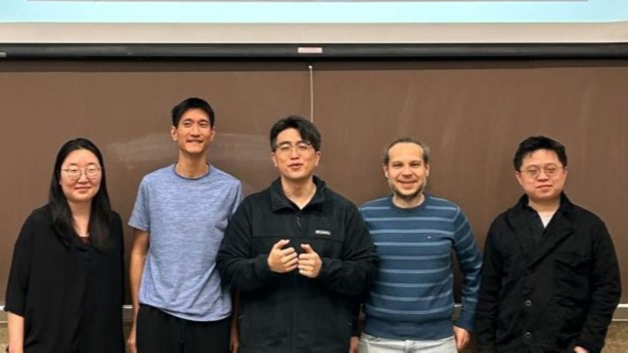 Choi (center) with Sooyeon Jeong, Dominic Kao, Christos Mousas and Liang He. (Photo provided)