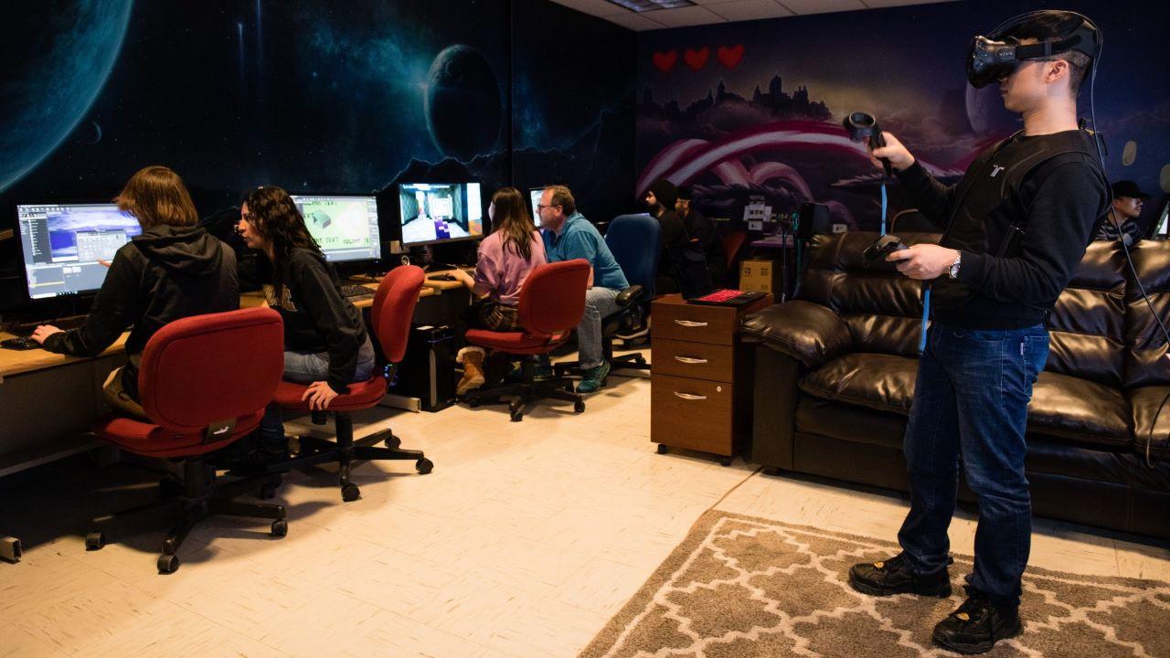 Purdue Polytechnic's Nova Lab for game development. (Purdue University photo/John O'Malley)