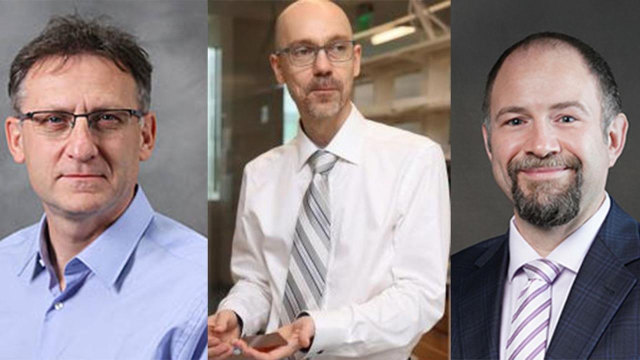 Nawrocki (center) recruited his colleagues Siegmund (left) and Karcher (right) as co-principal investigators.