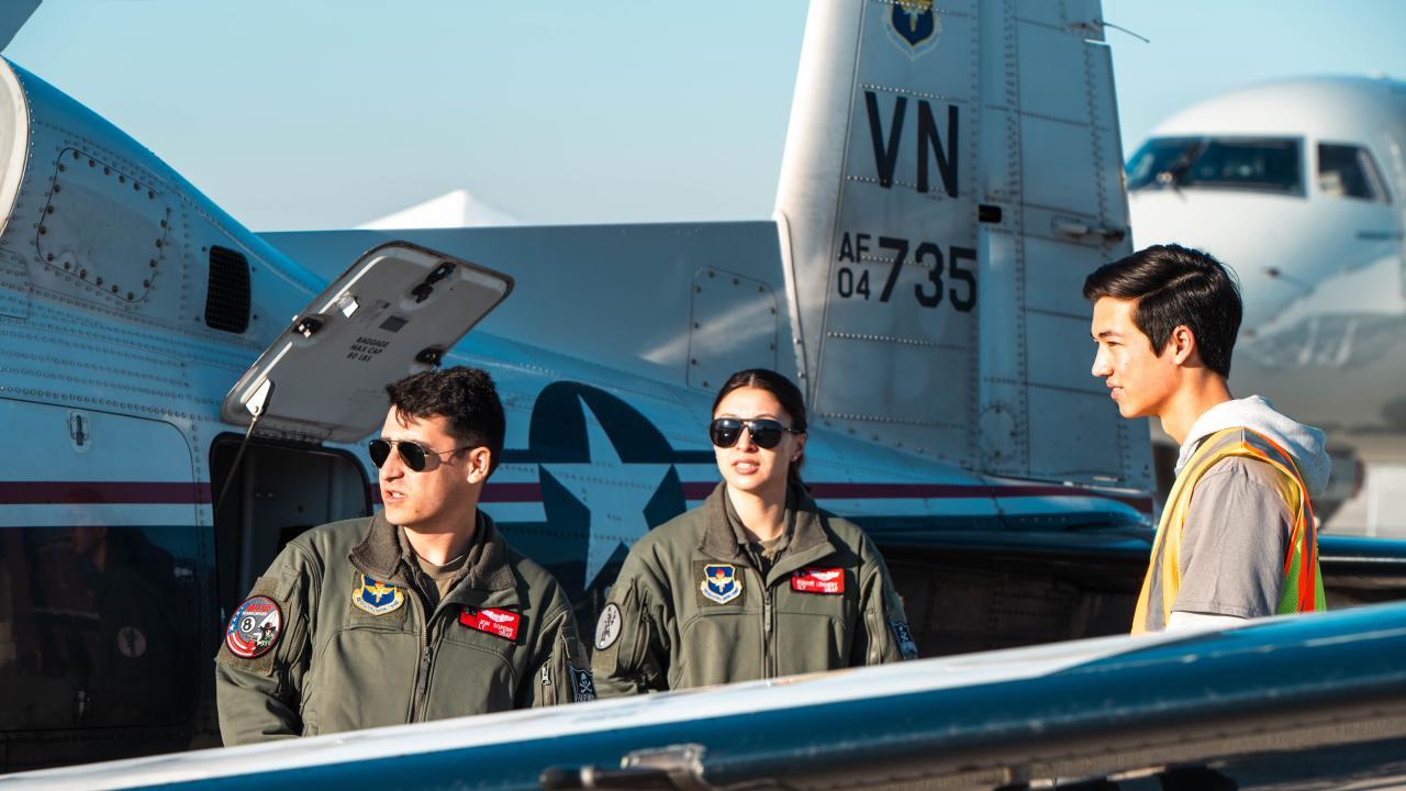 Aviation Day 2026 was dedicated to veterans, active-duty military members and first responders. (Photo credit: Thomas Cai)