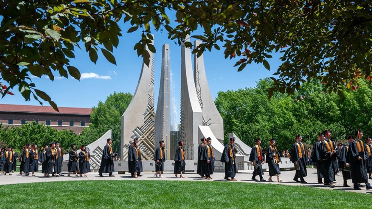 Purdue University’s Spring 2026 Commencement took place May 14-16 over nine ceremonies. More than 10,000 graduates will receive their diplomas in Elliott Hall of Music. (Purdue University photo/John Underwood)