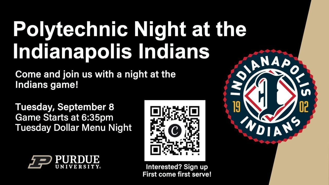 Polytechnic night at the Indianapolis Indians