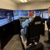 The INDOT simulator in use. (Photo provided: Soowon Chang)